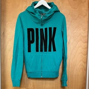 PINK Victoria’s Secret blue zip hoodie
